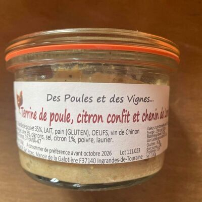 Terrine de poule citron confit et chenin 150