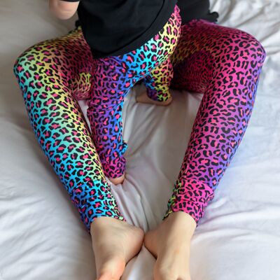 Adult Neon Leopard print Leggings