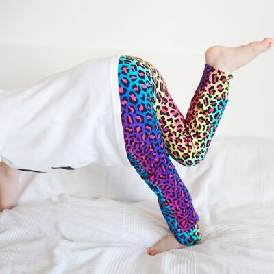 Neon leopard Leggings 0-9 Years - 12-18 M