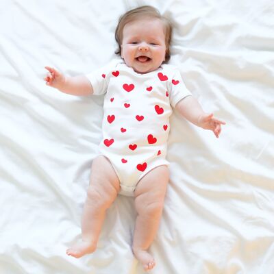 Love heart Baby Vest - Newborn