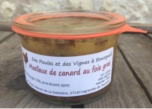 Moelleux de canard au foie gras