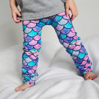 Mermaid Child & Baby Leggings 0-9 Years - 6-12 M