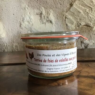 Terrine foie de volailles aux poires