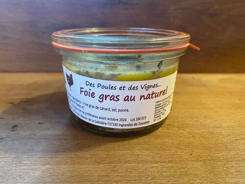 Foie gras  de canard au naturel 150 gr