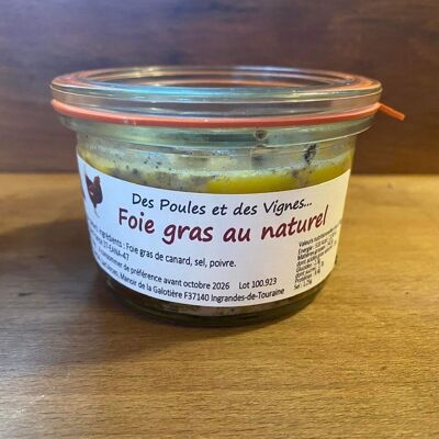 Foie gras d'anatra al naturale 150 gr