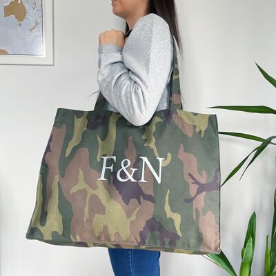F&N Camo Shopping Bag