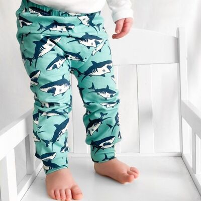 Shark print Child & Baby Leggings 0-6 Years - 3-6 M