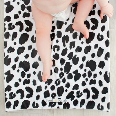 Mono Leopard print Changing Mat (all sizes) - Wedge changing mat