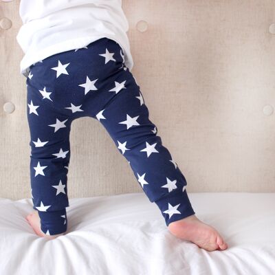 Navy star Print Baby Leggings 0-9 Years - 8-9 Y