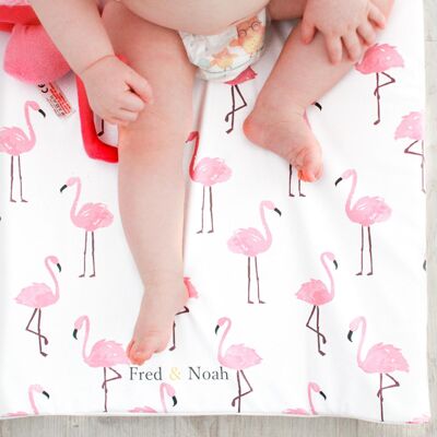 Flamingo print Changing Mat (all sizes) - Standard changing mat