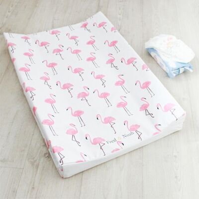 Flamingo print Changing Mat (all sizes) - Wedge changing mat