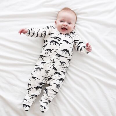 Dino cotton sleepsuit - 6-12 M