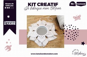 Kit DIY Miroir en Macramé 1