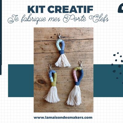 Kits DIY trio de Porte Clefs