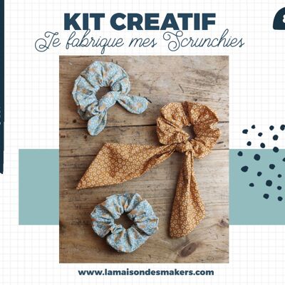 Kit DIY Couture Scrunchies orange