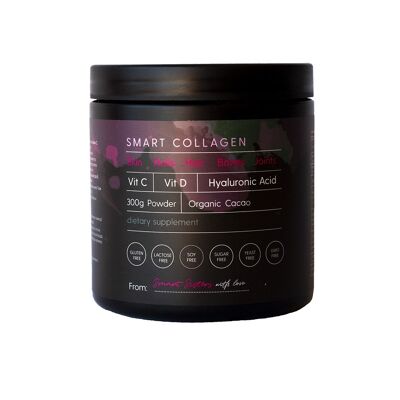 Smart Collagen - collagène bovin hydrolysé avec acide hyaluronique, Vit C et Vit D