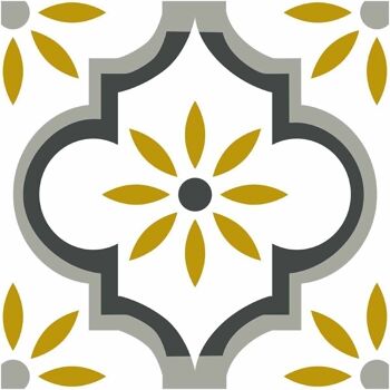 6 carreaux adhesifs deco carrelage - montmartre jaune 2