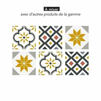 6 carreaux adhesifs deco carrelage - montmartre jaune 4