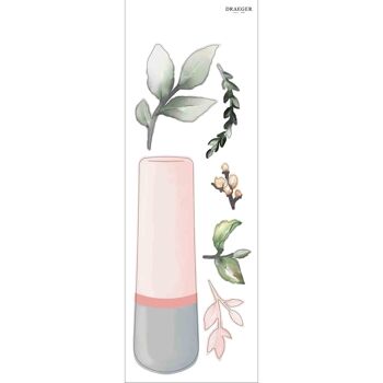 Sticker mural - Homesticker Vases pastel 2