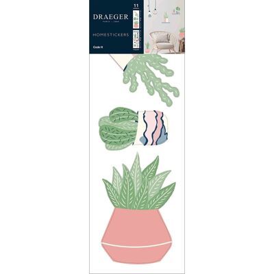 Sticker mural - Homesticker Plantes et ampoules déco