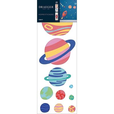 Wall sticker - Planets and Rocket Homesticker