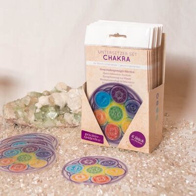 Set di sottobicchieri Fiore della Vita Chakra