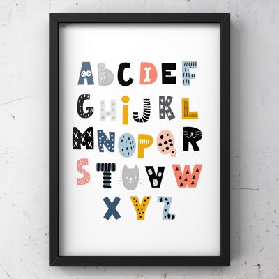 Nursery alphabet - A4 Print