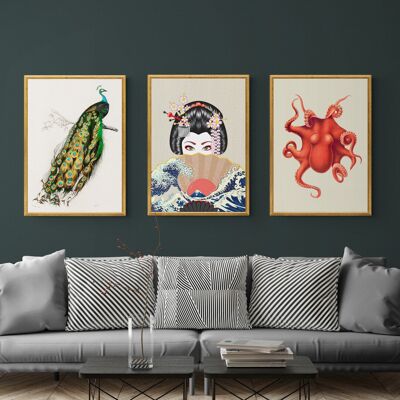 The Vintage Trio - A2 Prints Only