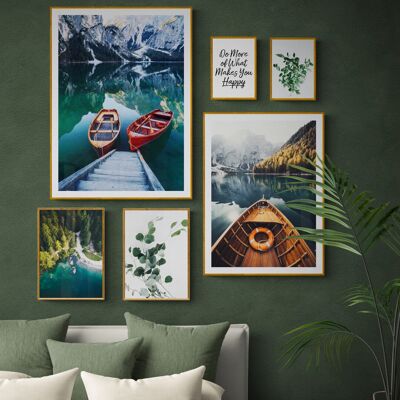 Lake Side Gallery Wall Print Set of 6 | Gallery Wall Photograph Set