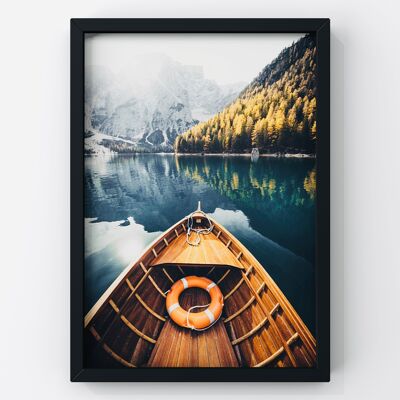 Lake Boat - A4 Print Only