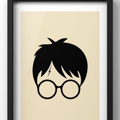 Minimal silhouette Harry Potter Print - 40X50CM PRINT ONLY