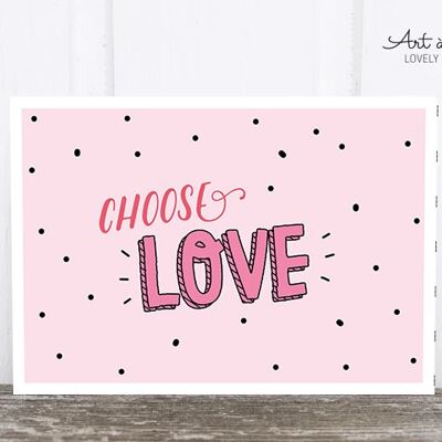 Cartolina: scegli l'amore