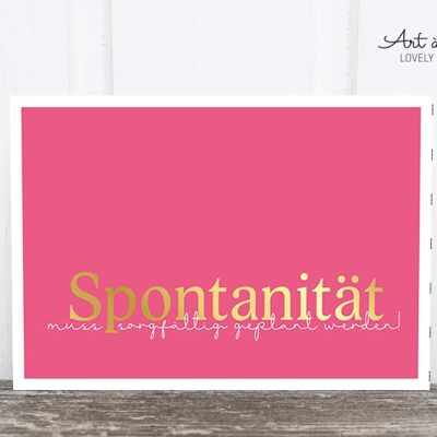 Cartolina: spontaneità M