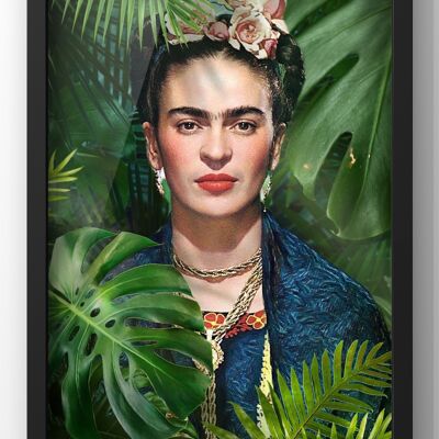 Frida Kahlo Jungle Wall Art Print - A4 Print Only