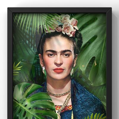 Frida Kahlo Jungle Wall Art Print - A1 Print Only