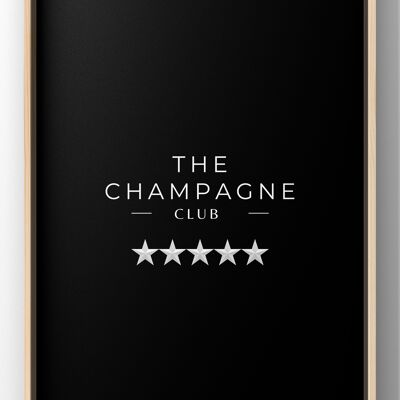 The Champagne Club Five Star Print - A2 Print Only