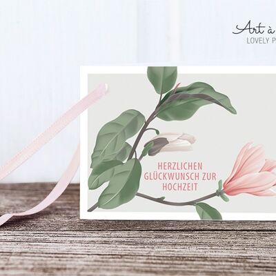 Gift tags: wedding, hibiscus