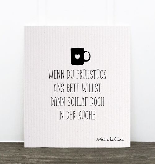 Spültuch: Frühstück ans Bett