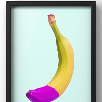 Quirky Banana Paint Wall Art - 30X40CM PRINT ONLY