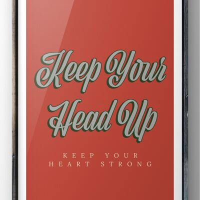 Keep Your Head Up Print | Ben Howard Lyrics - A5 Print