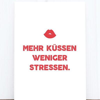 Postkarte: Mehr küssen HF