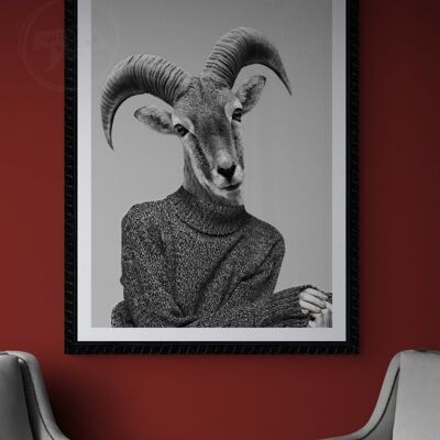 Ram With Fashion - A4 Print