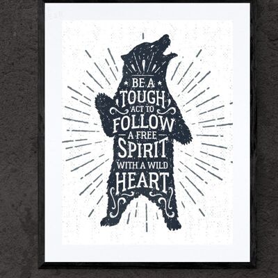 The Free Spirit Bear - A1 Print