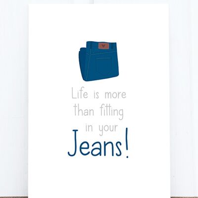 Carte postale: jeans