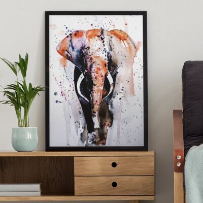 Watercolour elephant - 40X50CM PRINT ONLY