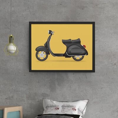 Vibrant Vespa - A5 Print