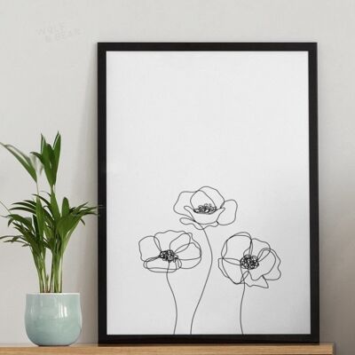 Poppies Flowering Print - 40X50CM PRINT ONLY