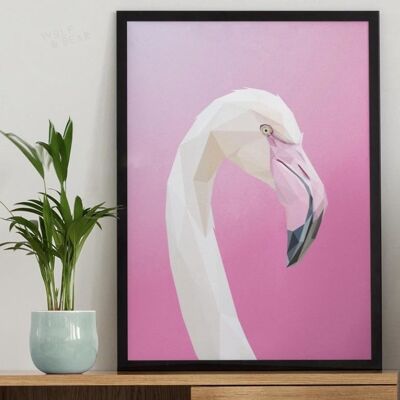 Pink Flamingo - A4 Print Only