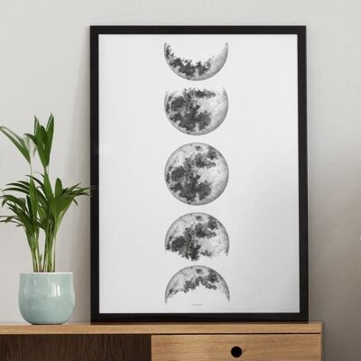Moon fading - A3 Print Only