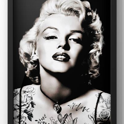 Punk Marilyn Monroe Tattoo Print | Punk Wall Art - A4 Print Only